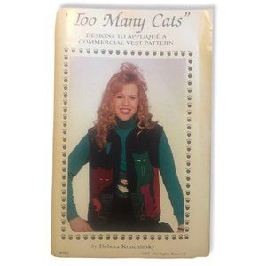 Too Many Cats Designs To Appliqué A Vest Pattern